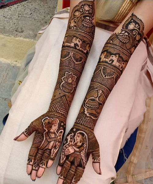 Rajasthani Bridal Mehndi Design