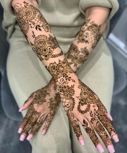 indo-arabic mehndi design