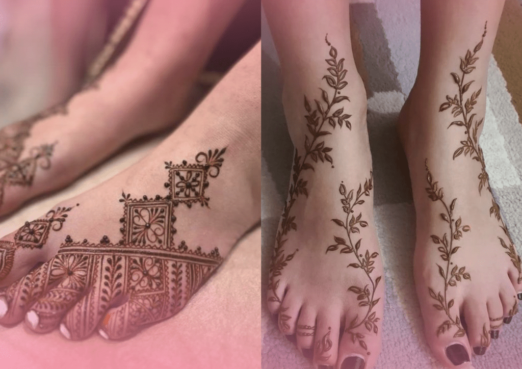 Minimal Bridal Foot Mehndi Design | Wedding Mehndi