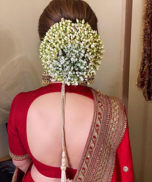 Traditional Jasmine Bridal Bun