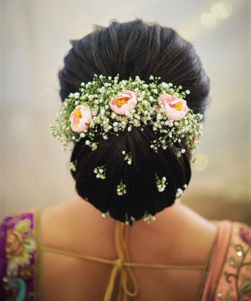 Dreamy Floral Bridal Bun