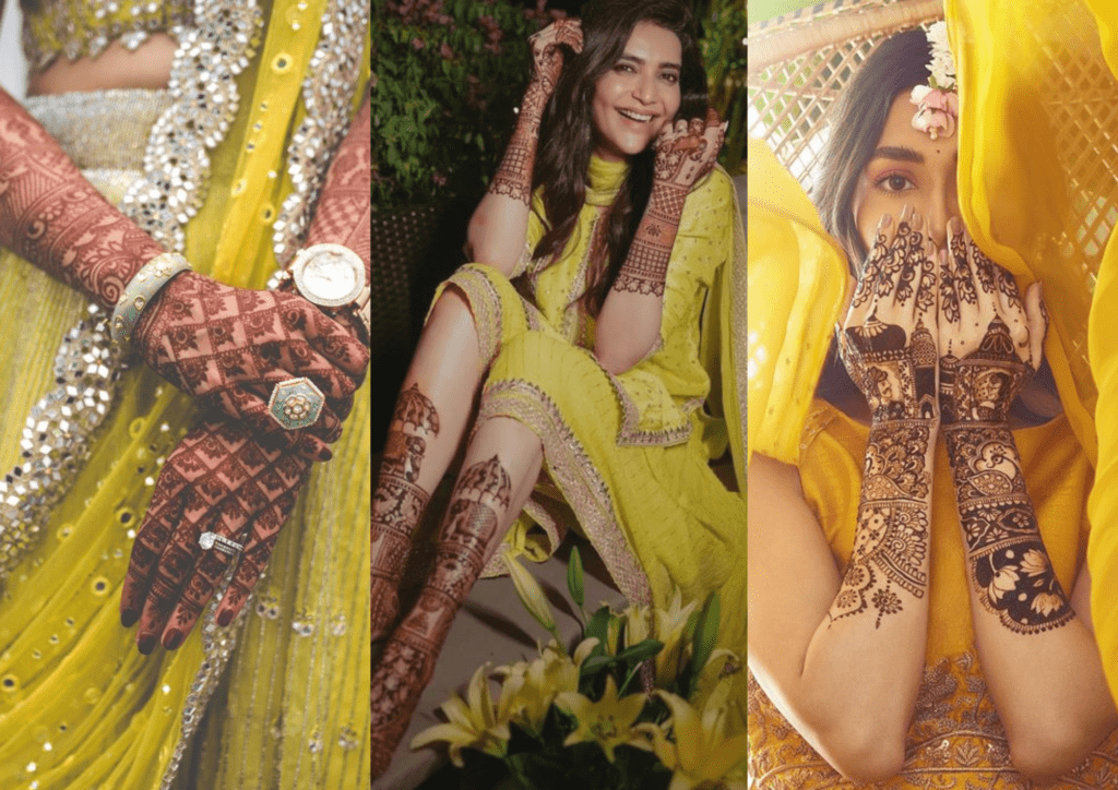 Best 20+Bridal Photoshoot Poses for Mehndi Function