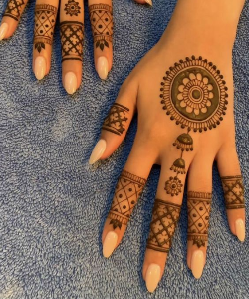 Mandala and Geometric Finger Patterns