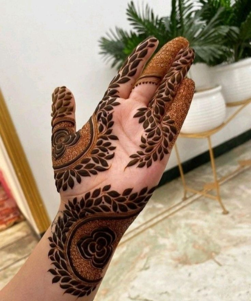 Leaf Mehndi Inspired with nature 