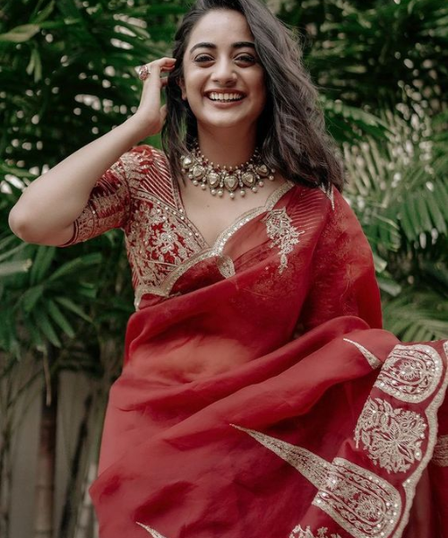 Classic Red Saree