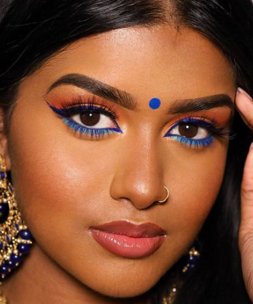 Elevate your look with blue kajal and liner