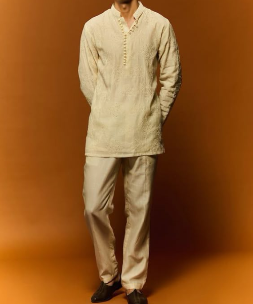 Monochrome Short Kurta and Pant