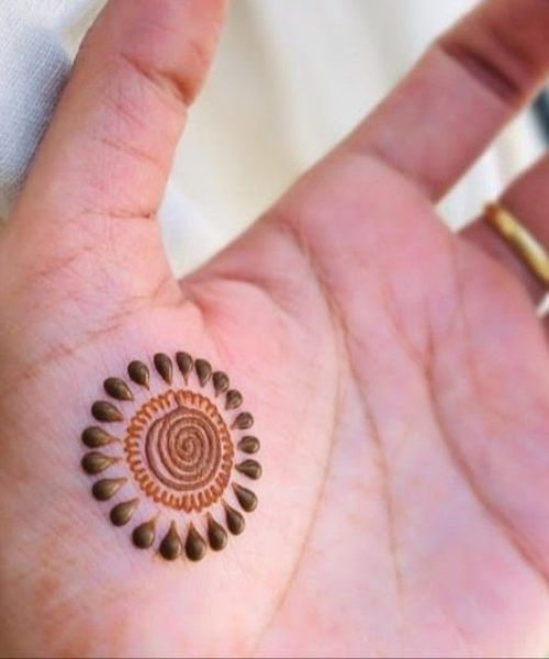 Small Mandala on the Palm