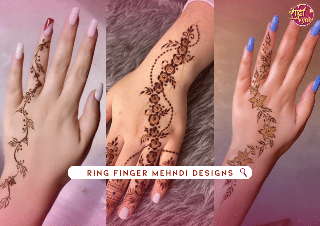 Best Ring Finger Mehndi Designs for Brides