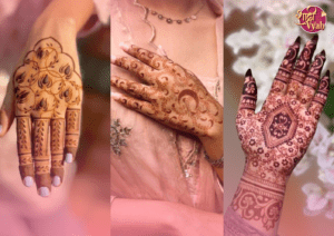 Half Hand Bridal Mehndi Designs for Wedding Day