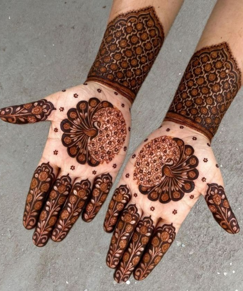 Elegant Peacock Mehndi