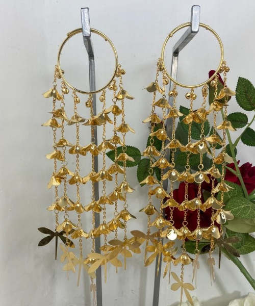 Contemporary Gold Kalire with Butterfly Charms