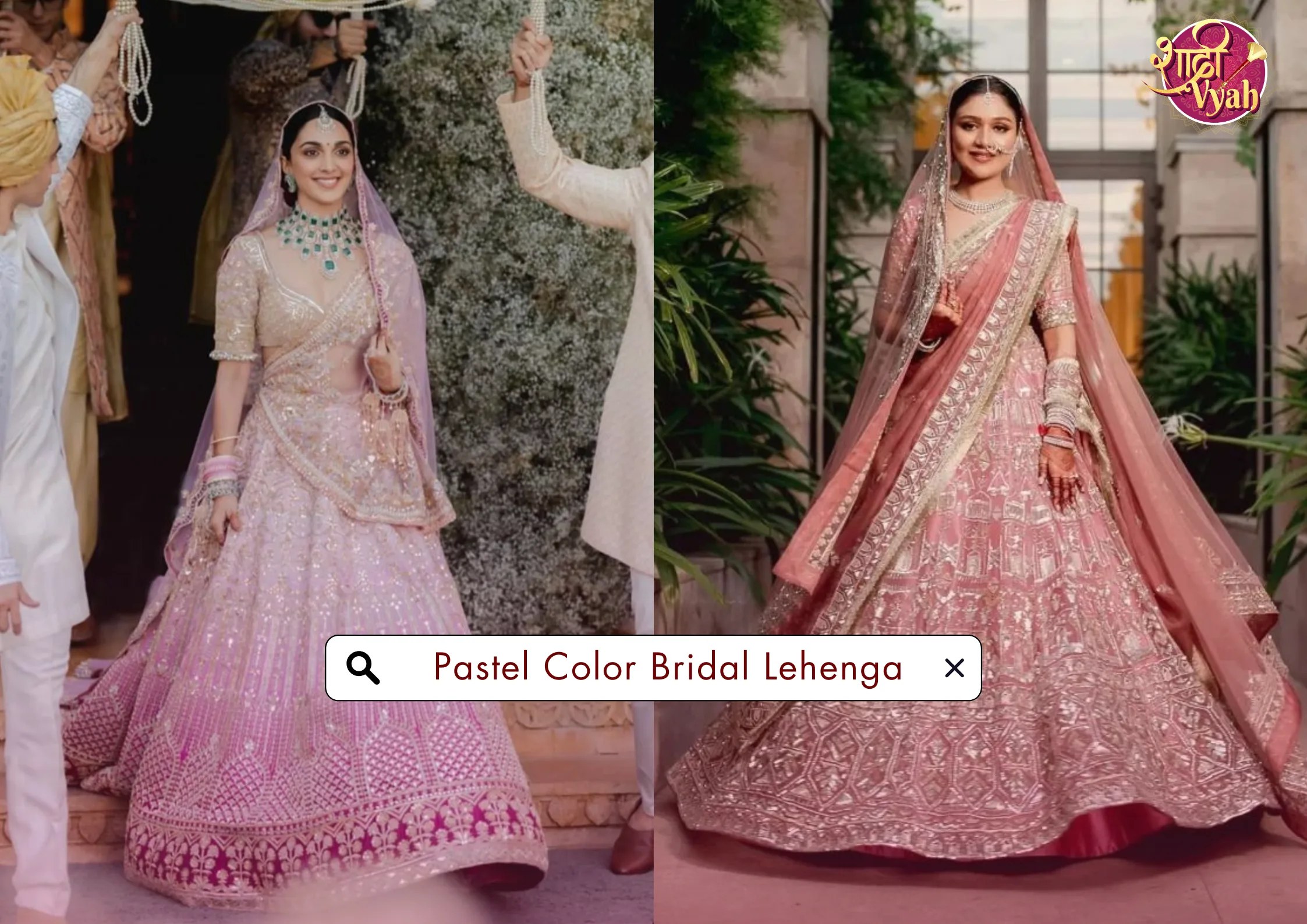 Trending Pastel Color Bridal Lehenga For Brides