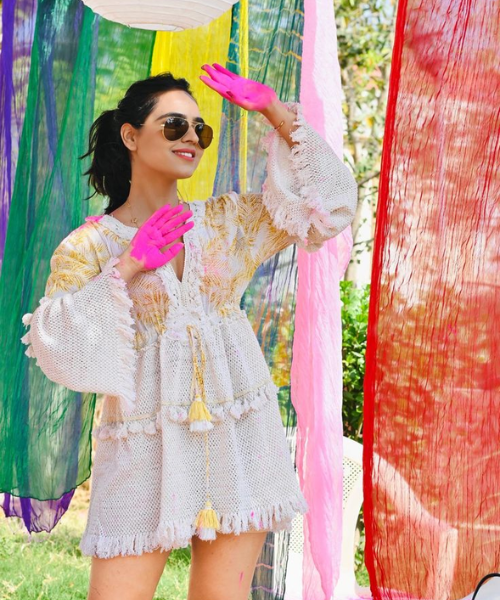 A simple white dress