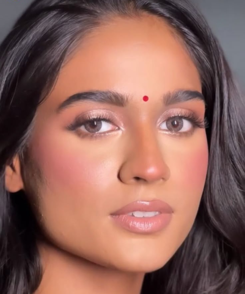 Monochromatic Face Makeup - Summer Wedding Makeup Look