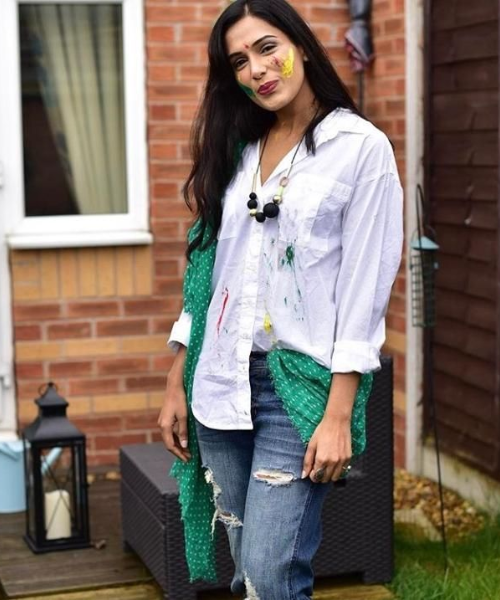 White Shirt with Blue Jeans