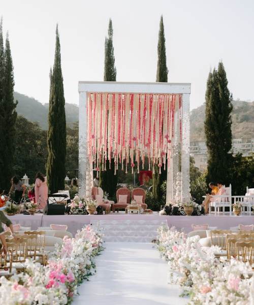 Floral Pastel Mandaps and Canopies