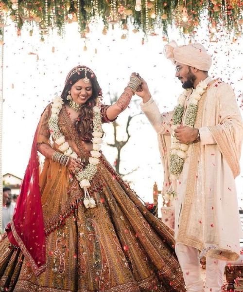 Fun Twirl Pose with Laughing Bride and Groom