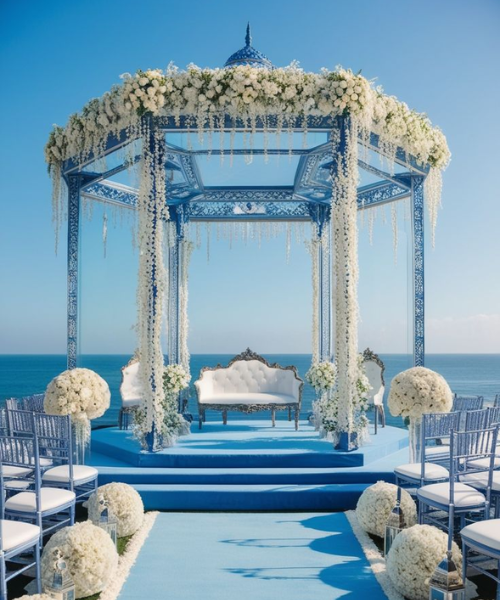 Powder Blue Beachside Bliss