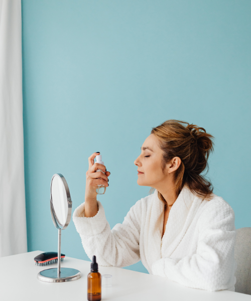 Finish with a Mattifying Setting Spray
