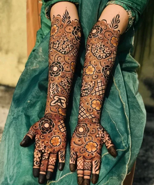 Full-Hand Floral Burst with Bold Shaded Accents