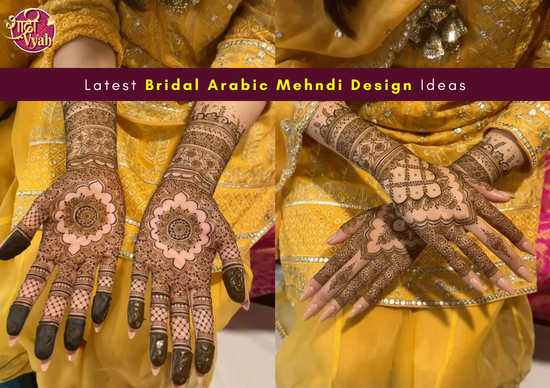 Latest Bridal Arabic Mehndi Design Ideas