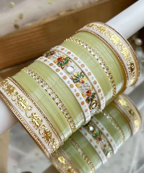 Olive Chura with Floral Touch