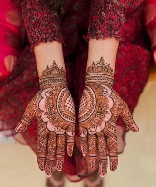 Semi-Circular Mandalas with Scalloped Borders