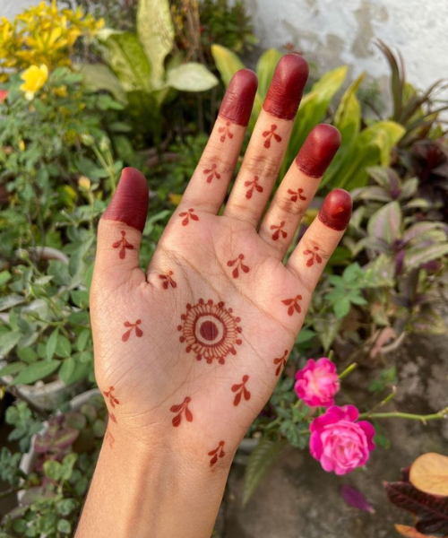 Elegant Finger Tips with Mandala Touch